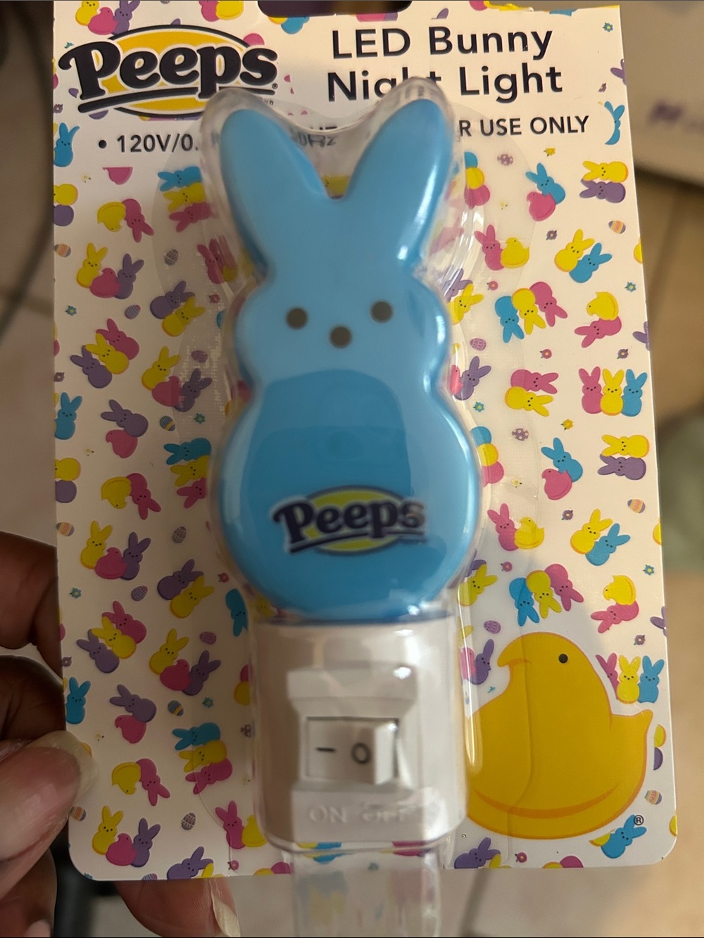 Peeps Blue Bunny LED Night Light